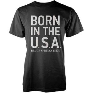 Bruce Springsteen Heren Tshirt -S- Born In The USA Zwart