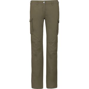 Broek Dames 42 NL (44 FR) Kariban Light khaki 100% Katoen