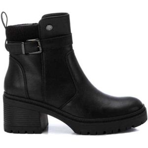 XTI - 14337101-NEGRO - Enkellaarsjes - Zwart - Casual - Ritssluiting