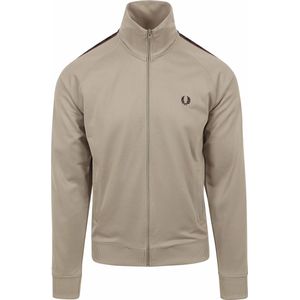 Fred Perry - Taped Track Jacket Greige - Heren - Maat XXL - Modern-fit