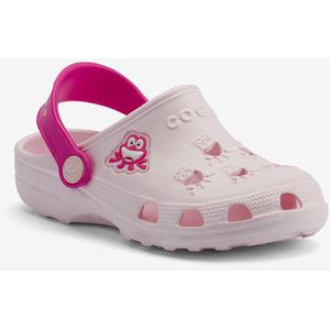 Kinderklompen coqui little frog lichtroze/lt. fuchsia 27/28