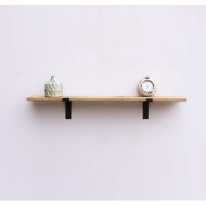 Luxewalls-sWandplanks-sOud eiken wandplank geschaafd 2-3 cm dik x 20 cm diep x 60 cm lang