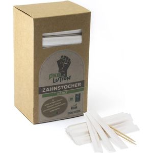 Houten Tandenstokers 1000 Stuks - Veilige en Hygiënische Party Picks voor Snacks en Knutselen