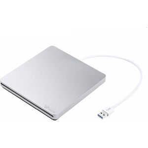 DrPhone ECD1 Externe USB 3.0 DVD Speler/Driver-CD-DVD+/-RW-Brander -Slot-in CD-Rom- Geschikt voor o.a Computer Laptop/Desktops - Macbook / Windows