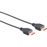 Dunne DisplayPort kabel - versie 1.4 (5K/8K 60Hz) / zwart - 1 meter