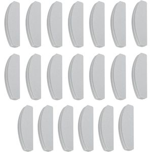 20-delige set mini-nagelvijlen en nagelschuurblokken voor acryl- en natuurlijke nagels, grijs, professionele nagelpolijstset met bulk nagelbuffing polijstblokken, korrel 100/180