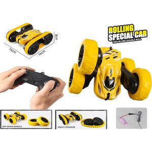 RC Stunt Car Crawler RAPIDLY 1:16 - 2IN1 afstand bestuurbaar speelgoed Stuntauto 2.4GHZ - Oplaadbaar