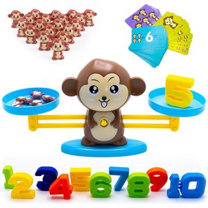 Monkey Balance Game - Kado - Speelgoed Jongens & Meisjes - Speelgoed - Ik Leer Rekenen - 4 Jaar - 5 Jaar - 6 Jaar - Leren Rekenen - Aap Speelgoed - Balansspel - Leren Tellen - Ik Leer Cijfers - Montessori Speelgoed - Duurzaam Speelgoed - Cadeau