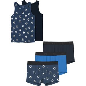 Name it ondergoed set jongens - football - 2 hemdjes en 6 boxers - maat 134/140