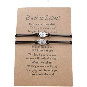 Akyol - nieuwe schooljaar student - back to school - nieuwe avontuur - terug naar school - nieuwe schooljaar - cadeau voor je kind - cadeau voor een vriendin - vriendschaps armband - vriendschap - bff armband - moeder en dochter armband