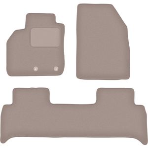 Beige veloursmatten voor: Renault Grand Scenic III minivan (2009-2016)