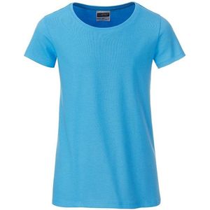 James and Nicholson Meisjes Basic T-Shirt (Hemelsblauw)