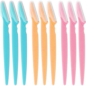 9 Stuks Wenbrauw- en Gezichtsscheermesjes voor Vrouwen en Mannen - Exfoliërende Dermaplaning Tool