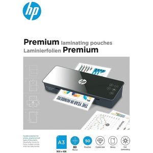 HP 9126 Premium Lamineerfolies A3 - Lamineerhoezen voor Warm Lamineren - Glanzend - 80 Micron - 50 Stuks