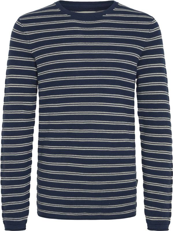 BLEND - BHAjlan - Gebreide Trui - Beige/Navy - Lange Mouw