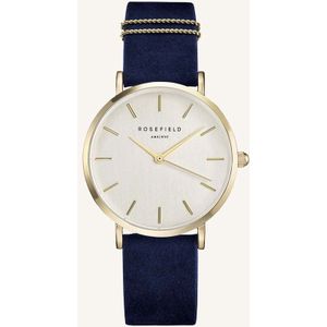 Rosefield West Village Dames Horloge - Goud Blauw Ø33mm - WBUG-W70