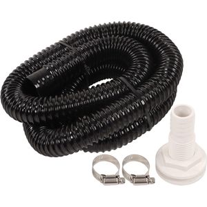 Sanitair Kit Slang Lenspomp Installatie Kit Thru Hull Fitting 1-1/8in Dia 6.6ft Lange PVC Slang 2 Stks Klem Voor Boot