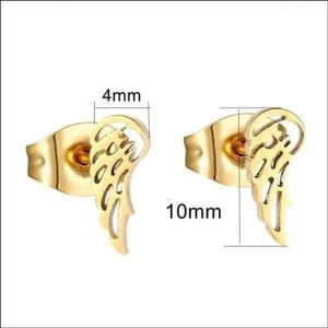 Aramat Jewels Oorbellen - Stalen Vleugel Oorbellen - Kies Jouw Stijl! - Roestvrij staal - Vrouwen - Kinderen - 2