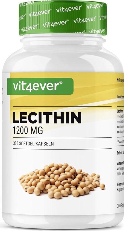Vit4ever - Lecithine - 1.200 mg - 240 Softgels - Hooggedoseerde Formule
