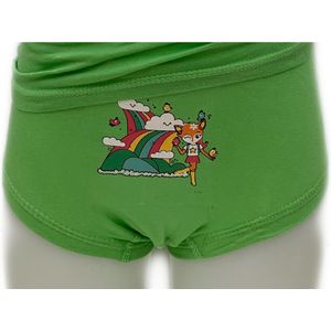 Embrator meisjes Onderbroeken 2-stuks met opdruk appelgroen maat 128/134