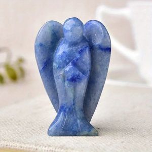 Blauwe Aventurijn - Natuurlijke engel kristal edelsteen - Helende spirituele beschermengel