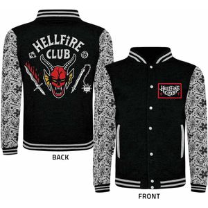 Stranger Things - Hellfire Club (SuperHeroes Inc. Varsity Jacket) Jacke Black-XL