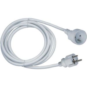 Verlengsnoer - GAO - 16A - 3m kabel - Wit - Robuust en flexibel