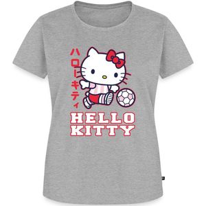 Hello Kitty Speelt Voetbal Premium T Shirt Dames