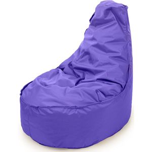 Drop & Sit - zitzak/stoel - robuust nylon - paars - Noa JR voor kinderen - voor binnen en buiten - 55 x 75 - 100 Liter