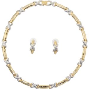 Behave – Sieradenset – Bicolor – Goudkleur Zilverkleur – Elegant – Nikkelvrij