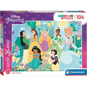 Disney Prinses Glitter Puzzel (104st)