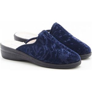 Damart - Thermolactyl muiltjes met getextureerd effect - Dames - Blauw - 36