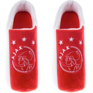 Ajax-klompslof wit-rood-wit