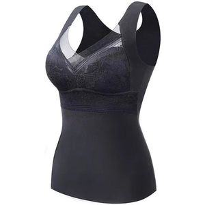 Thermisch Ondergoed Dames Plus Size XXXL(65-75KG) – Warme Thermo Top Vest voor Herfst en Winter – Thermisch Shirt, Lingerie, Binnenlaag & Warm Ondergoed