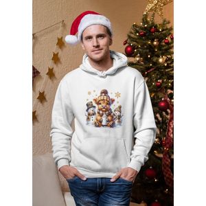 Cozy Highland Winter - Kersttrui - Kerst Trui Wit - Grappig Kersttrui - Maat XXL - Limited Edition