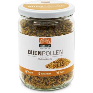 Mattisson - Bijenpollen - Stuifmeelkorrels - Stuifmeel Pollen - Voedingssupplement Immuunsysteem, Cholesterolbalans en Antioxidant - Vegan - 300 Gram