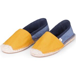 Kingdom of Wow – Espadrilles Dames Mango Geel Vegan Maat 39 - Handgemaakt