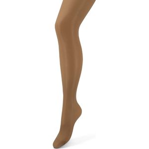 Bonnie Doon Basic 20 denier Panty 36/38S comfortboord geen aftekening huidskleur Sun - voorgevormde voet - transparant broekje- vlakke teennaad - Katoenen kruisje - hoge boord - geen aftekening - 20 denier - Zijde zacht - Sun - Nude - BN161923.584