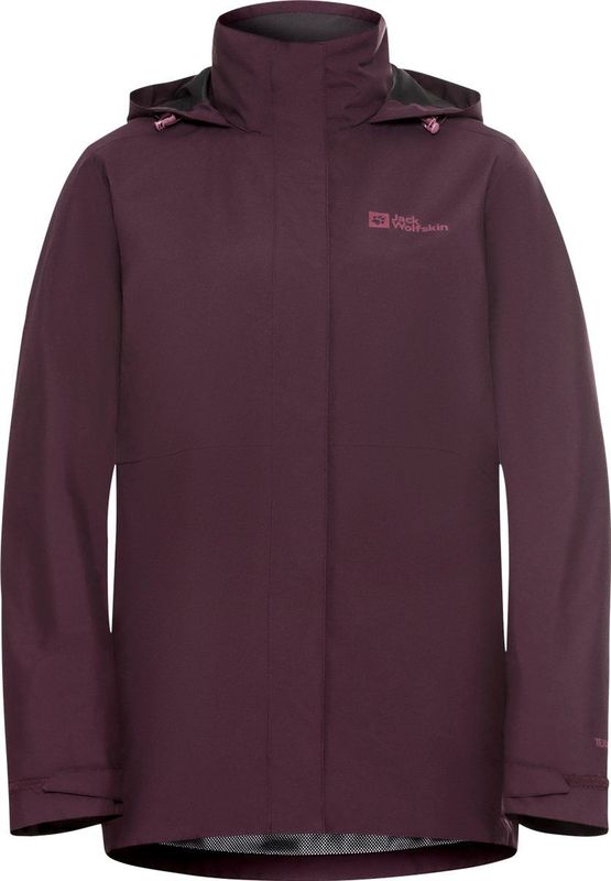 Jack Wolfskin - Highest Peak 3L Jacket - Hardshell Regenjack - Amaranth - Dames