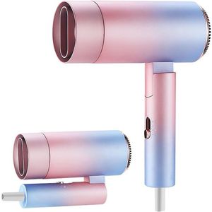 Reishaardroger 1500W - Professionele Föhn met Inklapbare Handgreep, 3 Warmte- en 2 Snelheidsinstellingen, Sneldrogend