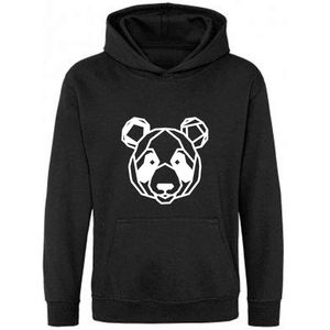 Be Friends Hoodie - Panda - Kinderen - Zwart - Maat 5-6 jaar