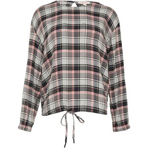 s.Oliver - Blouse - Geruit - Casual - O-vormig Model