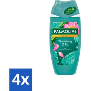 4 x Palmolive Douchegel Thermal Revitalising Gel 250 ml - Douchegel - Algen - Lotusbloem - Revitaliserend - Hydraterend