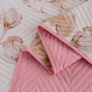 Pikante microvezel sprei 200x220 cm - Beige/Roze