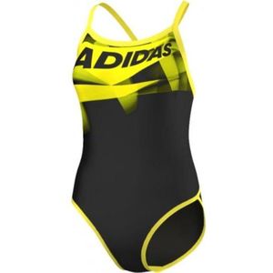 Adidas Streamline Badpak - Dames - Zwart / Geel maat 44