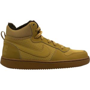 Nike - Court Borough Mid - Kinderschoenen - Geel - Basketbalschoenen