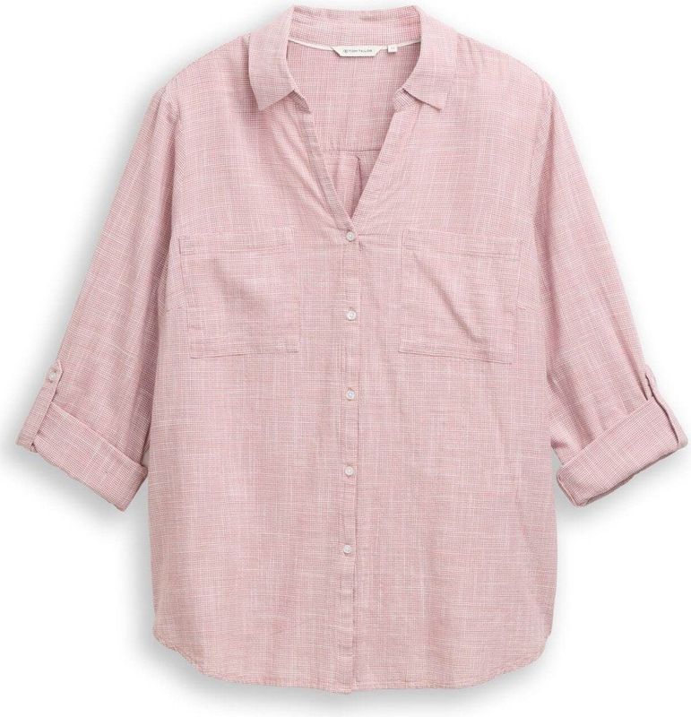 TOM TAILOR - MY TRUE ME - Shirtblouse - Wineberry rose - Met Opgestikte Borstzakken