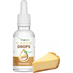 Smaakdruppels 50 ml - Smaak: Cheesecake - Flavour drops smaakdruppels zonder calorieën - Voor kwark, havermoutpap, yoghurt en meer - Veganistisch