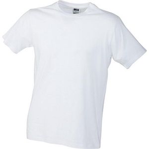 James and Nicholson Heren Slim Fit T-Shirt (Wit)