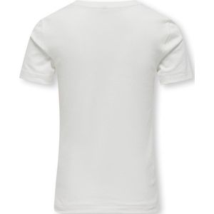 Kids Only - T-shirt Dolla - Cloud Dancer/rebel - Maat 122-128